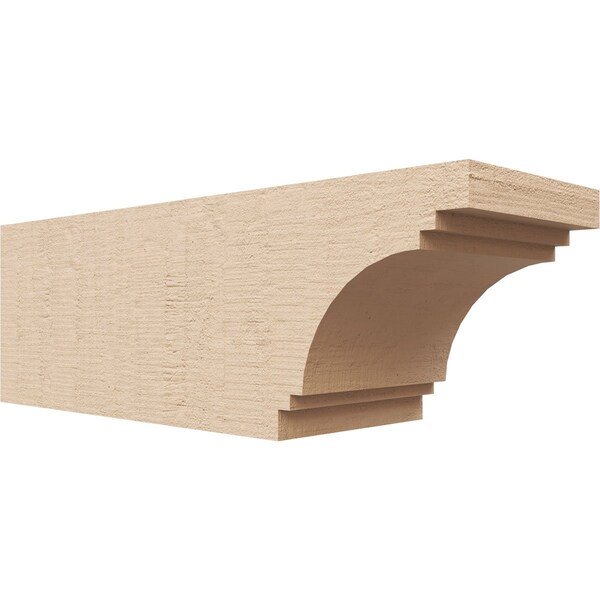 Ekena Millwork 4in. W x 4in. H x 12in. L Pescadero Woodgrain TimberThane Rafter Tail, Primed Tan RFTUR04X04X12PECRCPR - main